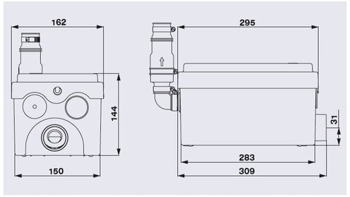 Канализационный насос SFA 250 Вт Sanidouche